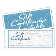 Adams Business Forms White Gift Certificates GFTC1
